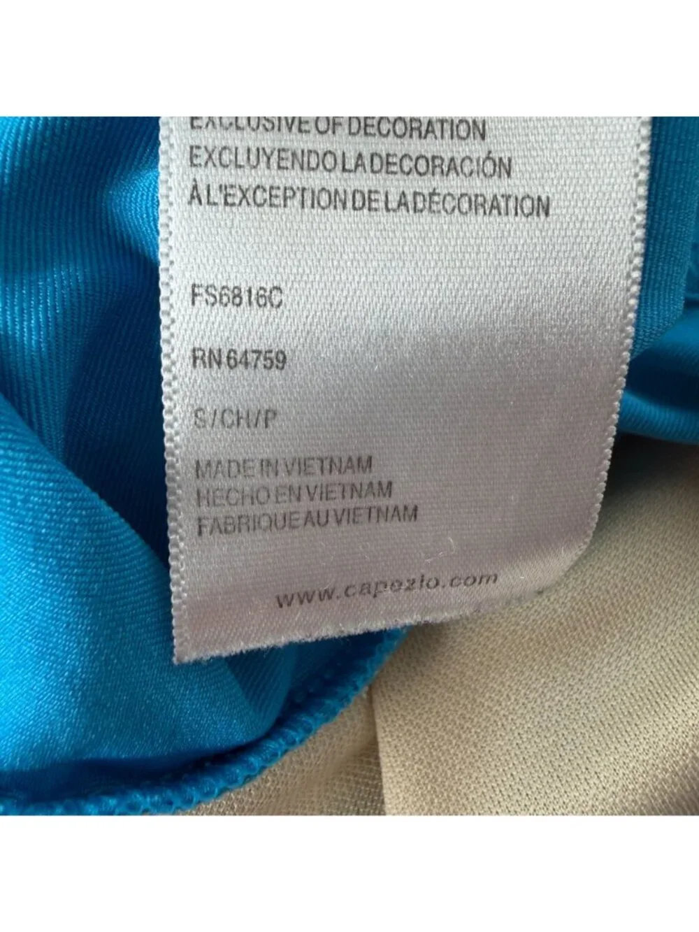 Capezio Future Star Blue Dance Leotard Size Child Small